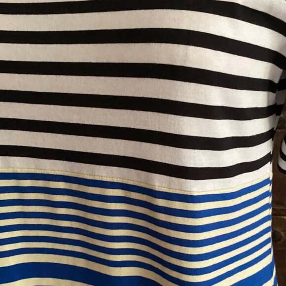 Marni x Uniqlo  Striped Midi Tee T shirt cotton Border Dress - Picture 5 of 16